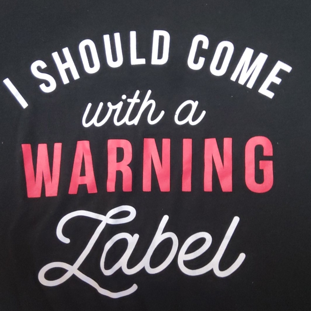 Nwot XXL black short sleeve funny t shirt: